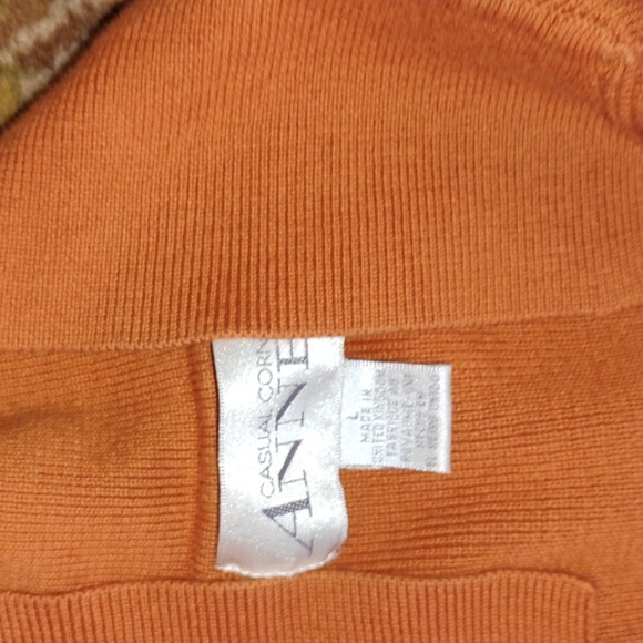 βοΈ Casual Corner Annex Plum Collared Button Up Long Sleeve Cardigan Sweater L - Picture 2 of 16